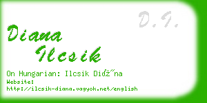 diana ilcsik business card